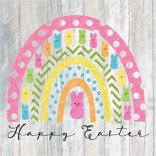 0152 - Happy Easter Peeps Rainbow