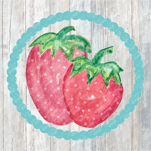 0290 - Strawberry Doily