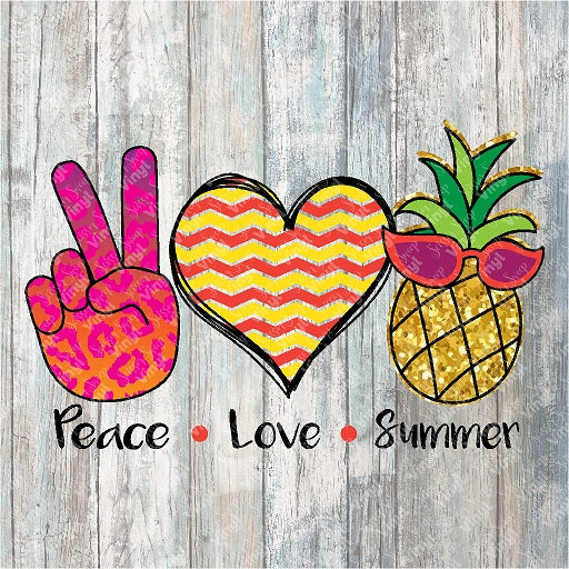 0458 - Peace, Love, Summer Pineapple