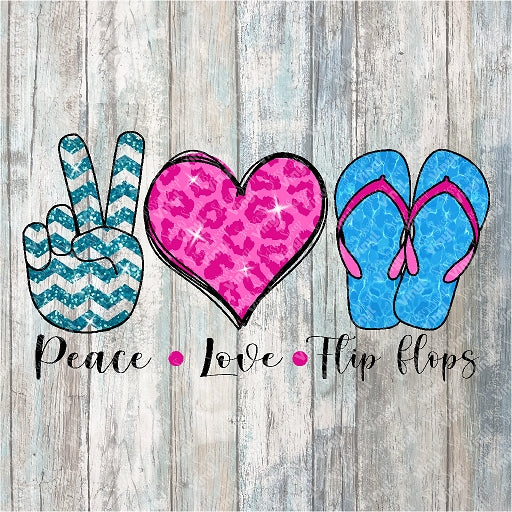 0459 - Peace, Love, Flip Flops