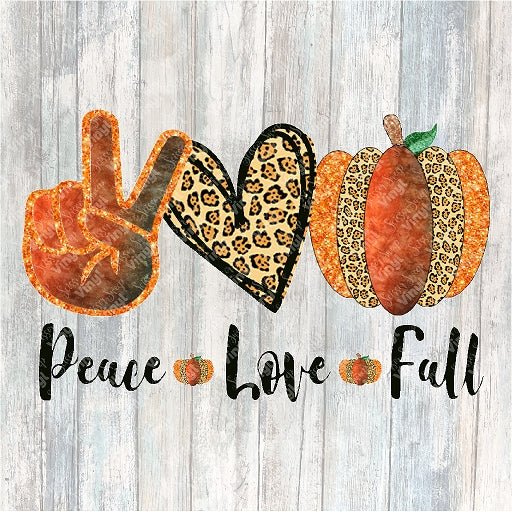 0630 - Peace Love Fall Pumpkin