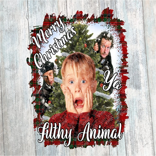 0852 - Merry Christmas Ya Filthy Animal