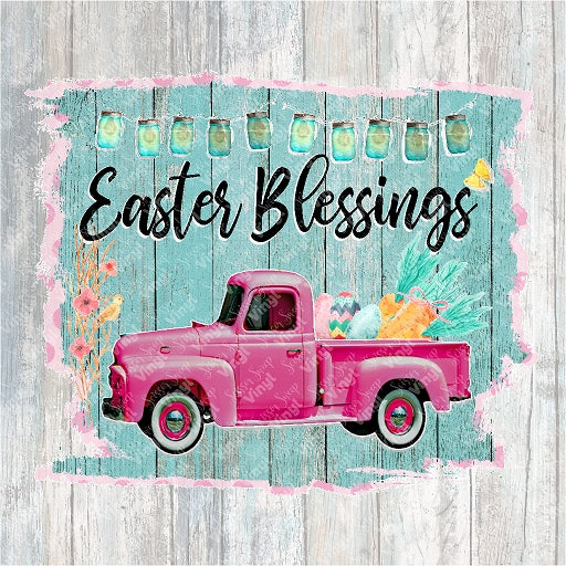 0120 - Pink Truck Easter Blessings