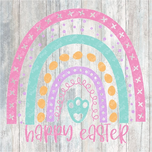 0129 - Happy Easter Rainbow
