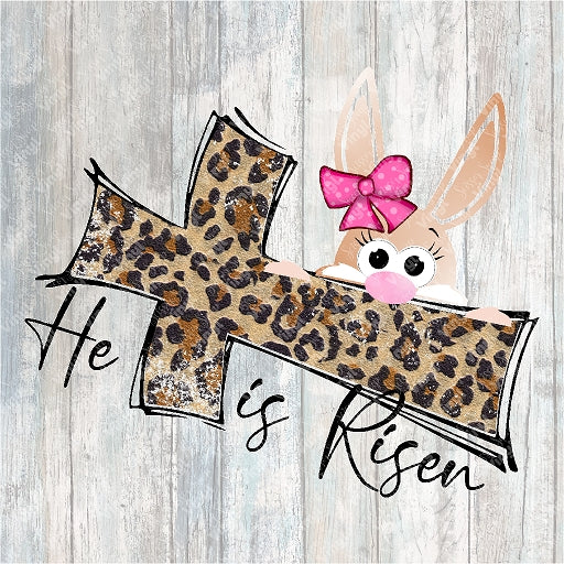 0137 - He Is Risen Bunny Cross