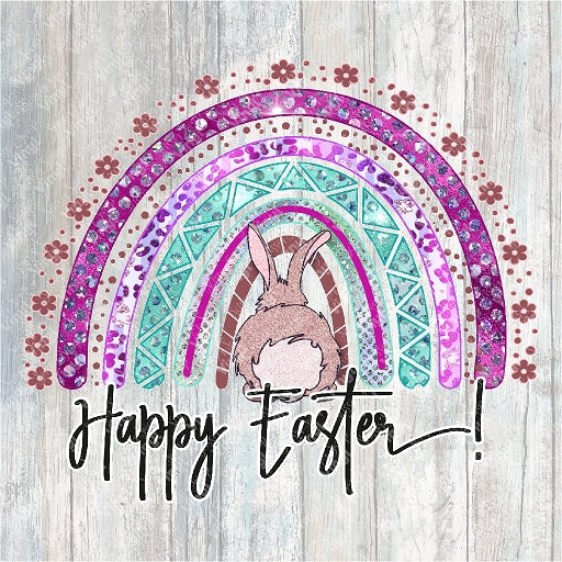 0177 - Happy Easter Bunny Rainbow