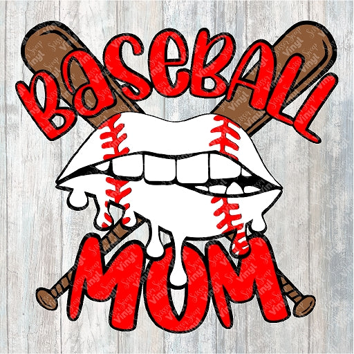 0237 - Baseball Mom Dripping Lip