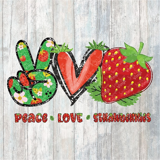 0292 - Peace Love Strawberries