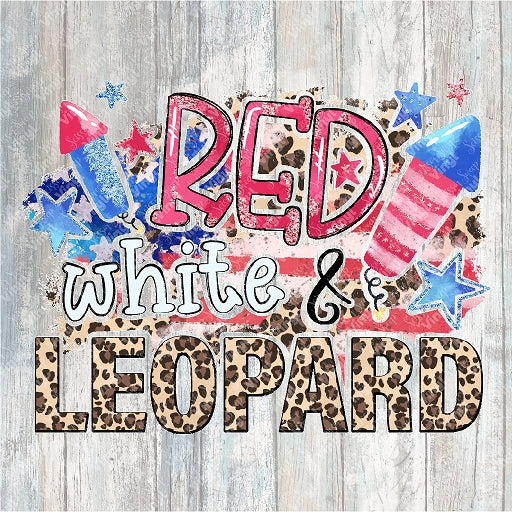 387 - Red, White & Leopard