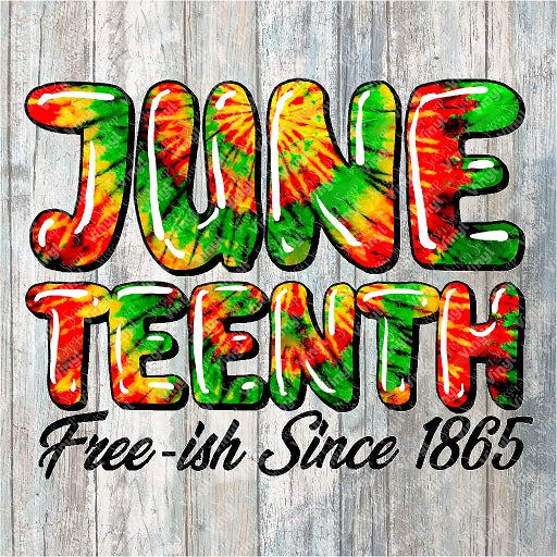 0435 - Tie-Dyed Juneteenth